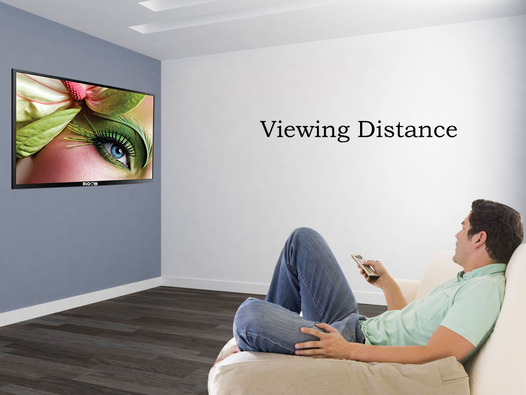 فاصله مناسب برای تماشای تلویزیون