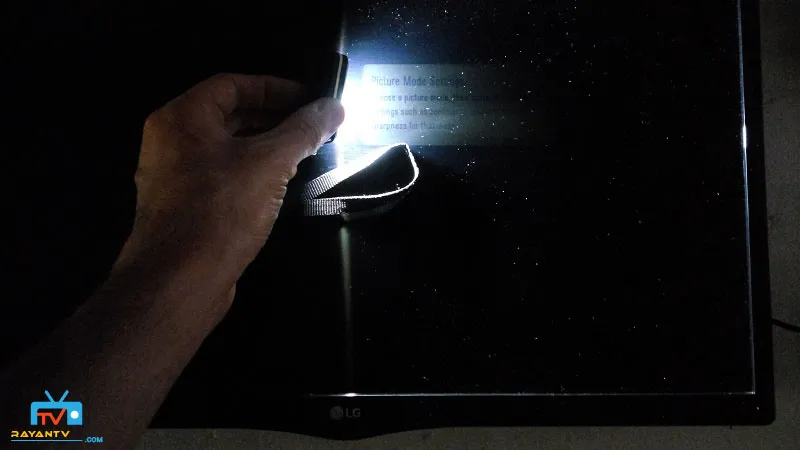 تشخیص خرابی بک لایت تلویزیون